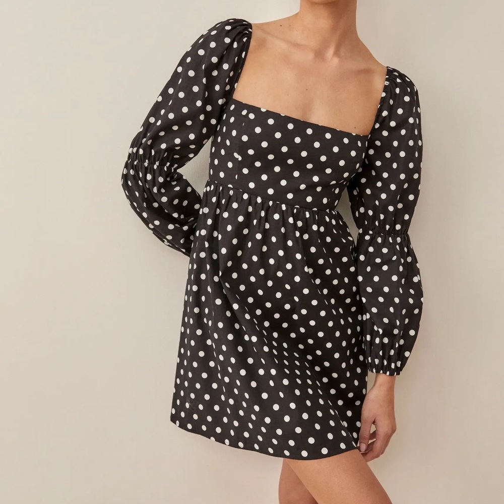 Reformation Michaela Organic Cotton A-Line Dress in Bettie Size 6